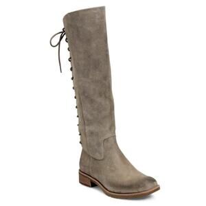 Sofft Sharnell II Waterproof Suede Cashmere Knee High Lace Up Boots